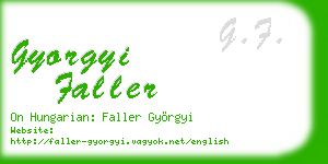 gyorgyi faller business card