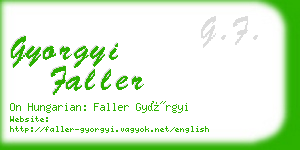 gyorgyi faller business card